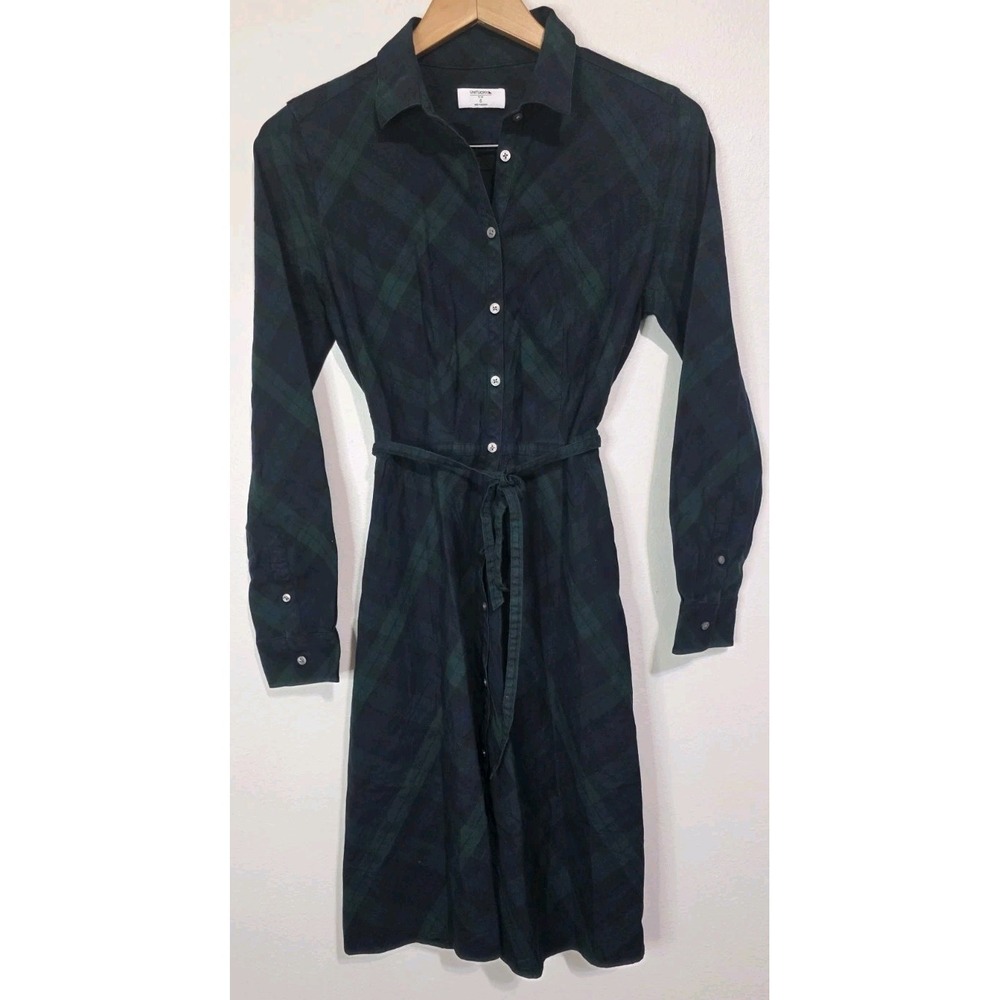 Rails Blackwatch Plaid Long Sleeve Shirt Dress